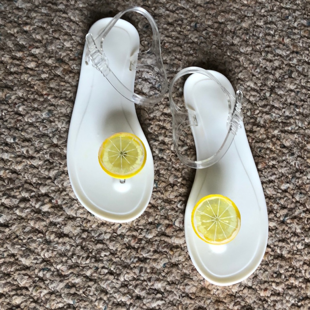Cute lemon sandals